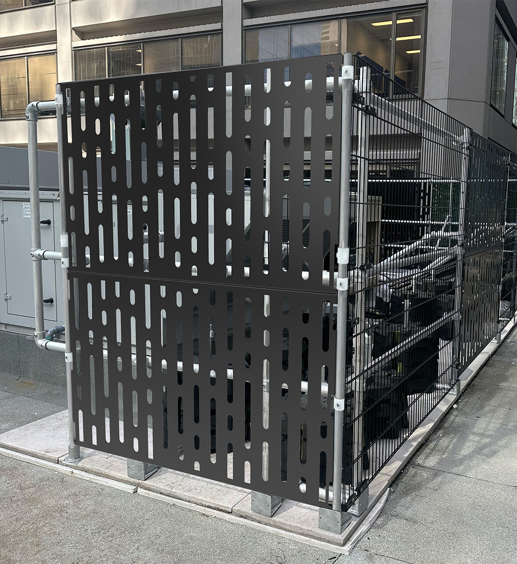 Safety guardrail system - screen wall