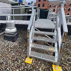 Safety guardrail system - Walkway