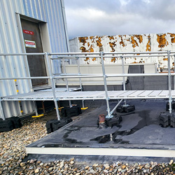 Safety guardrail system - Walkway
