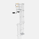 Safety guardrail system - Walkway