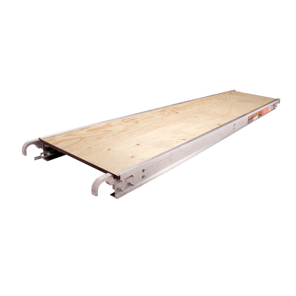 Aluminum platform with 5/8” plywood deck – Metaltech