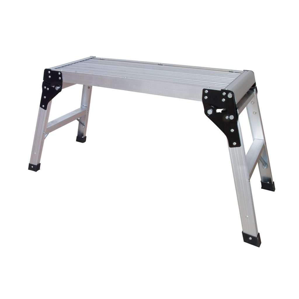 Jumbo® Plate-forme de travail pliable en aluminium/bois 130 x 30 cm Hauteur  0,52 m