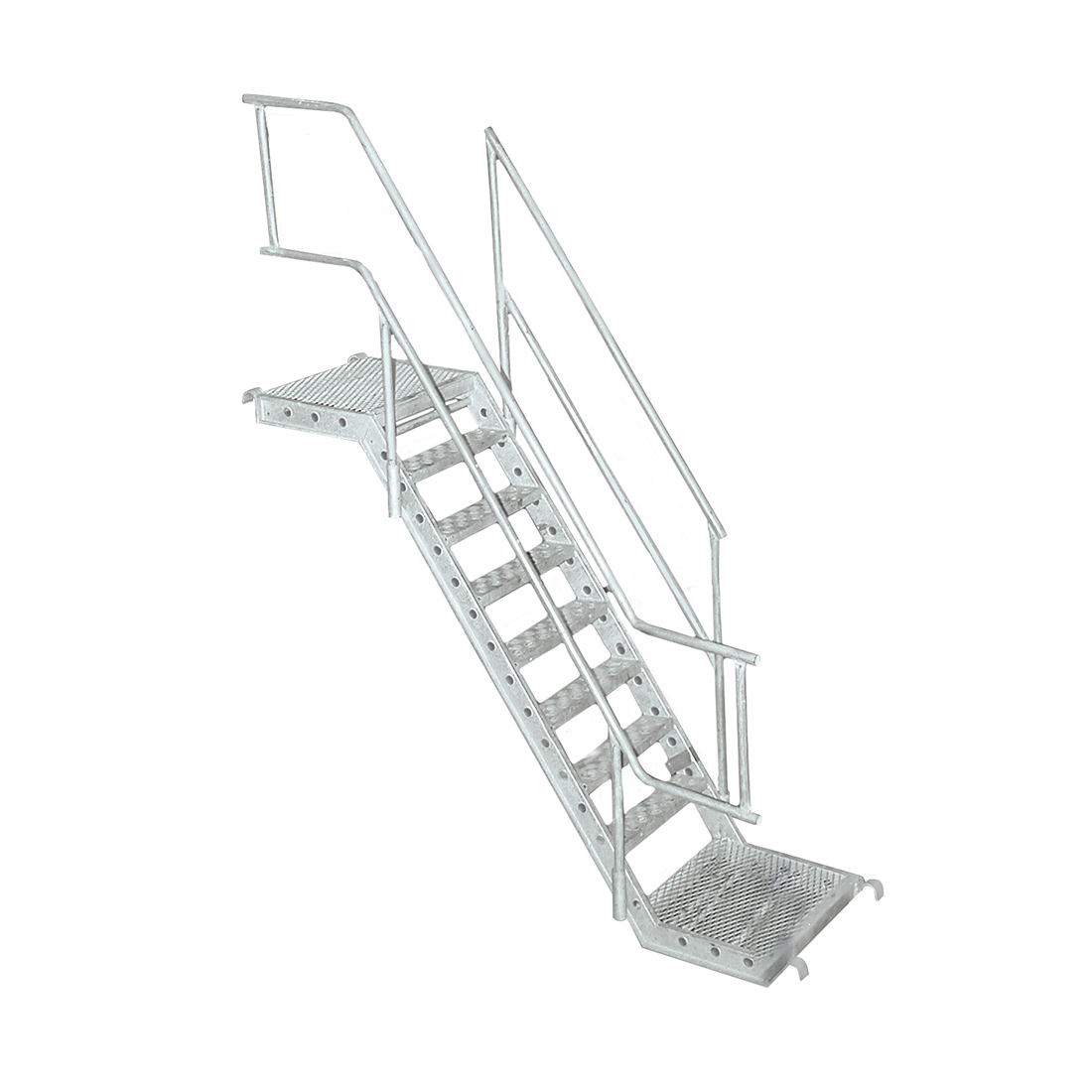 60″ Steel stair with handrails (7′ x 60″) for 60″ frame - Metaltech