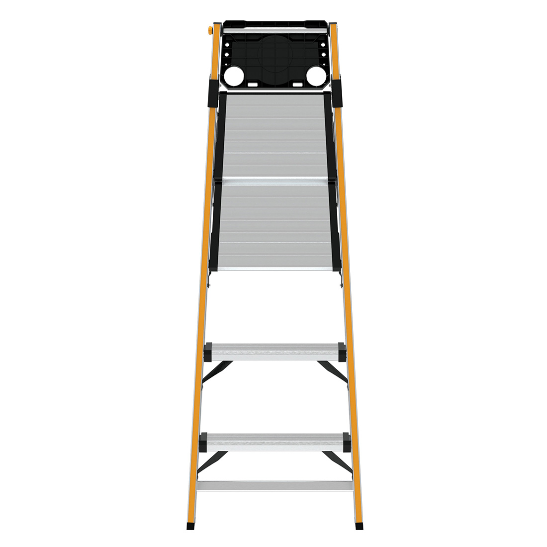 Escabeau ultra-léger, aluminium, 2 marches de METALTECH