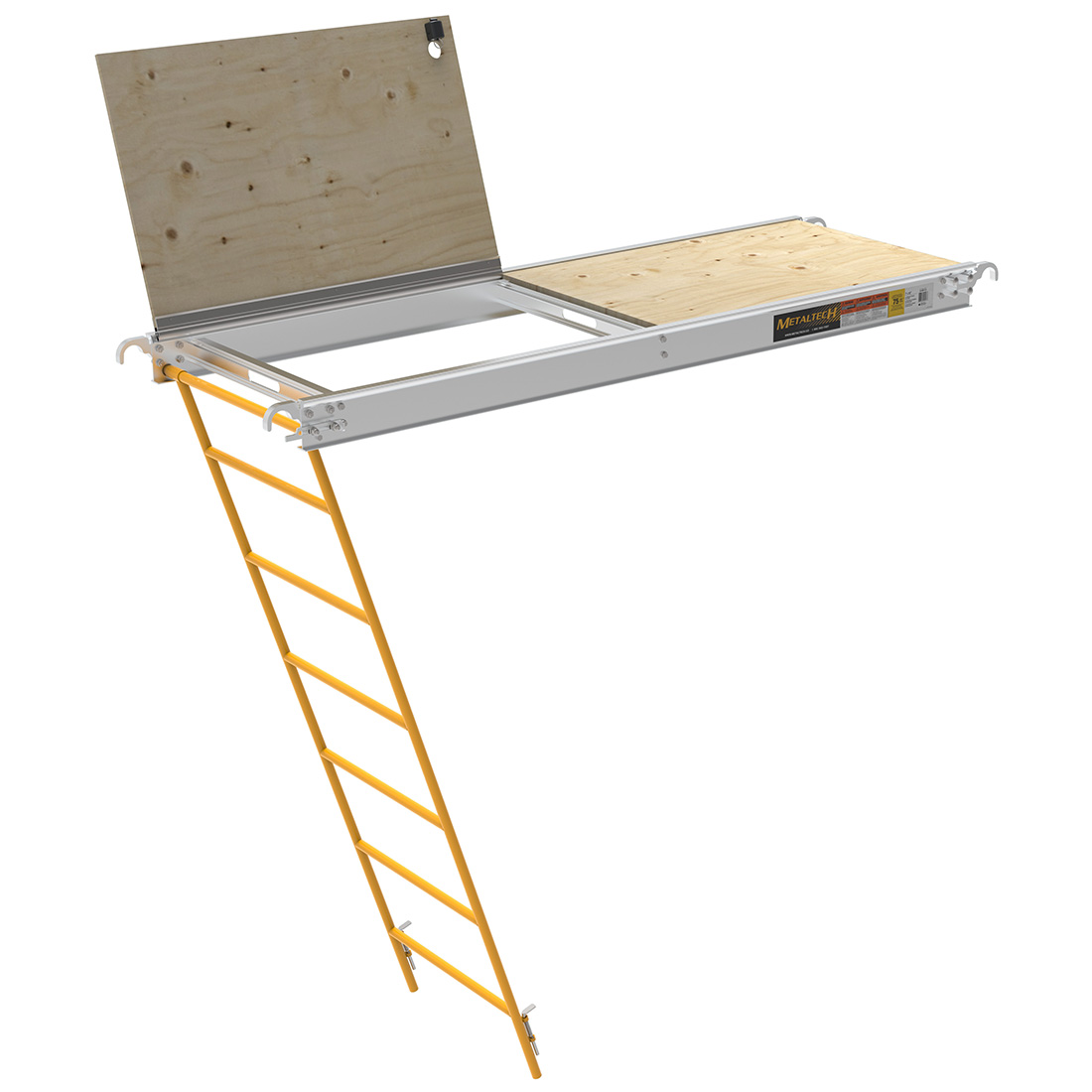 Platform with trapdoor and ladder - Metaltech